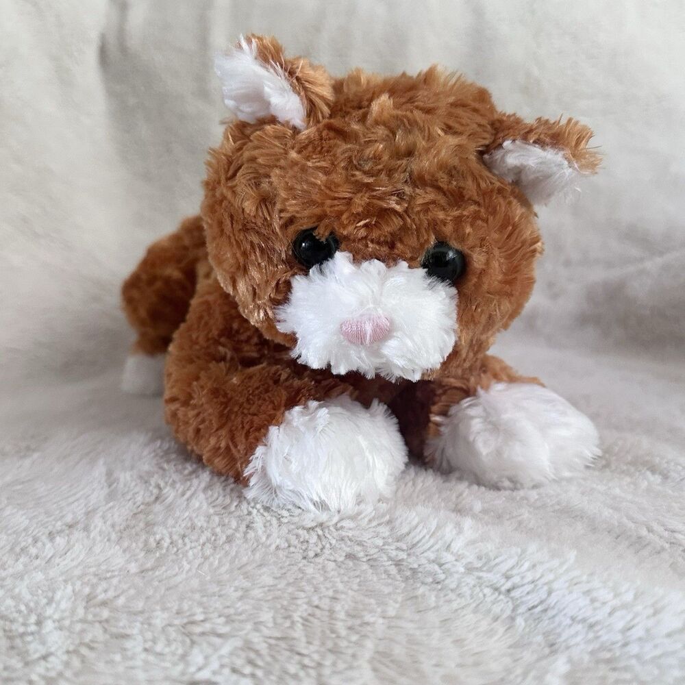 Gund Sienna Kitty Cat 12" Long Plush White Orange Striped Stripes Floppy 4953